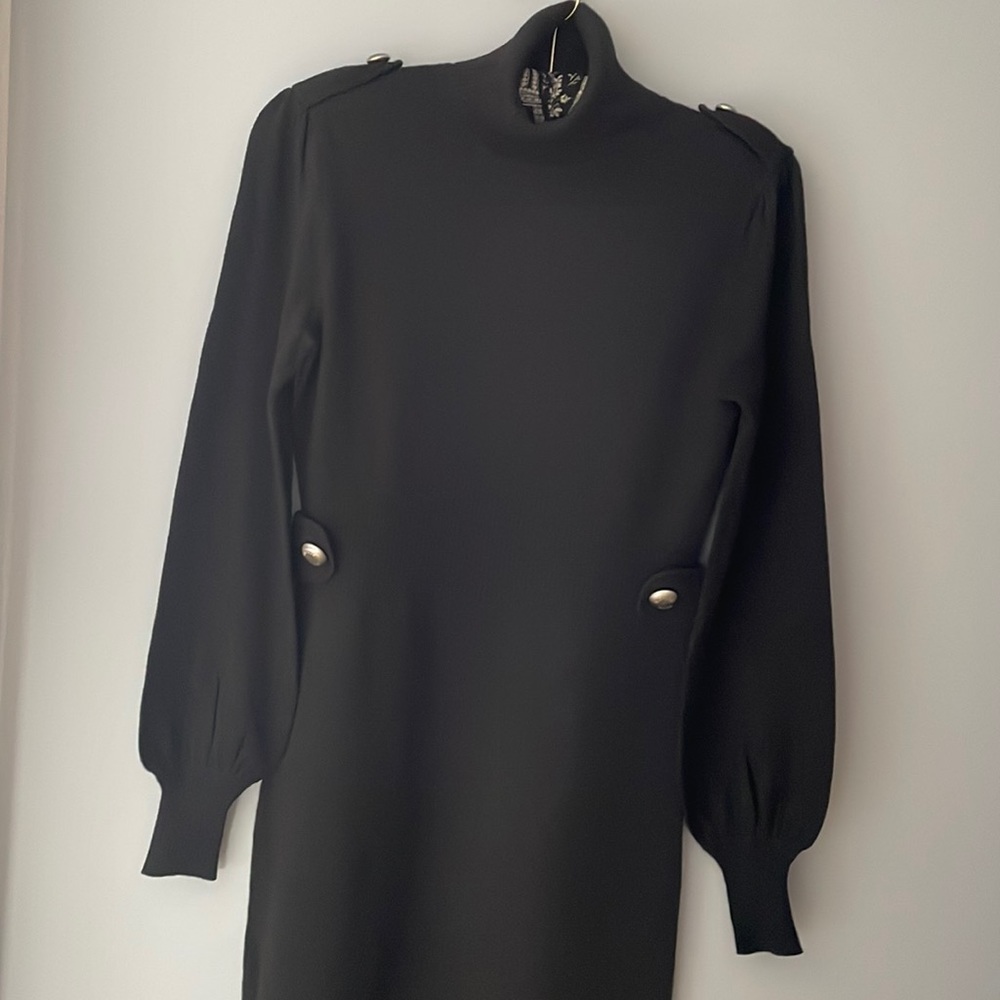 MICHAEL Michael Kors Turtleneck Sweater Dress - Black